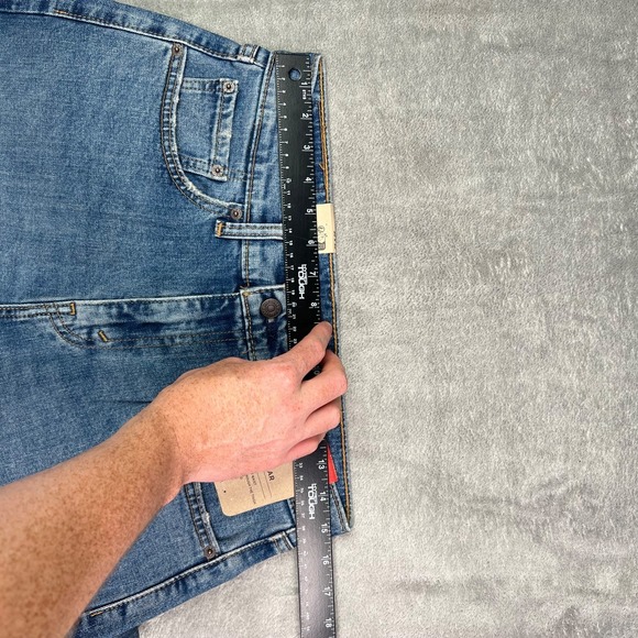 Levis 505 Jeans Men 30x30 Blue Straight Leg Medium Wash Western Cowboy Denim New - Picture 11 of 16